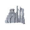 Monumentalna Ściana Katedry w Ruinie – Gotycka Scenografia