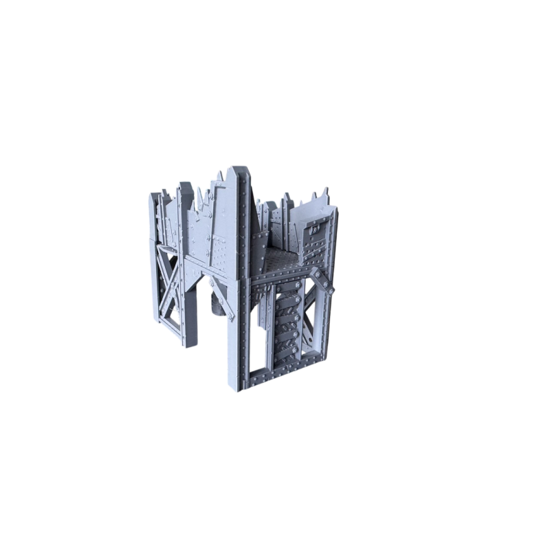 Orcze rusztowanie z barykadami