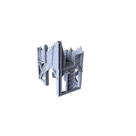 Orcze rusztowanie z barykadami