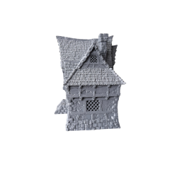 Duży Dom Miejski z galerią nad wejściem