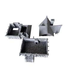 Duży Dom Miejski z galerią nad wejściem