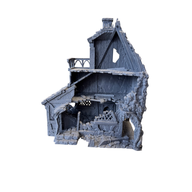 Zniszczony dom uzdrowiciela