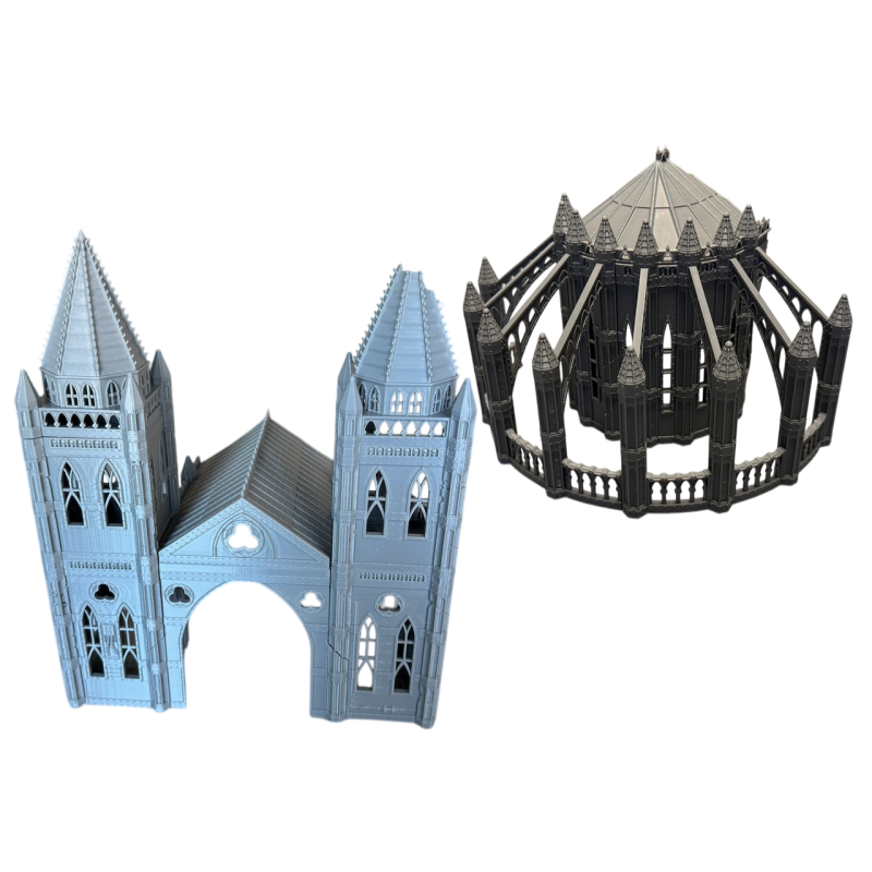 Imperialny Kościół - gotycka ruina (pakiet front + tył)