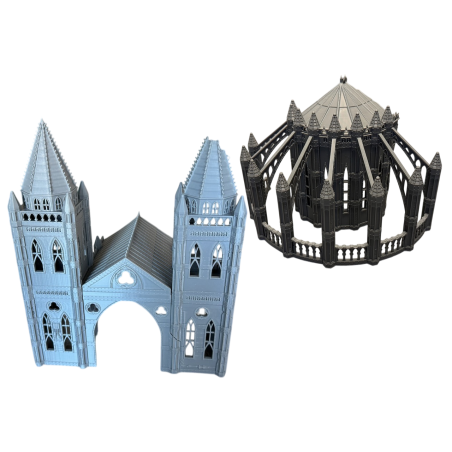 Imperialny Kościół - gotycka ruina (pakiet front + tył)