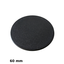 Podstawki do Figurek, Owalne, Czarne, 60mm