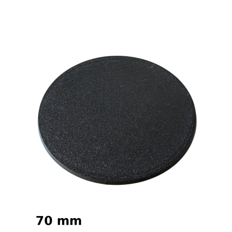 Podstawki do Figurek, Owalne, Czarne, 70mm