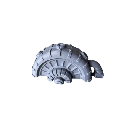 Generator Pola Siłowego – Pancerna Kopuła z Wnętrzem Turbiny, Dominujący Teren Sci-Fi