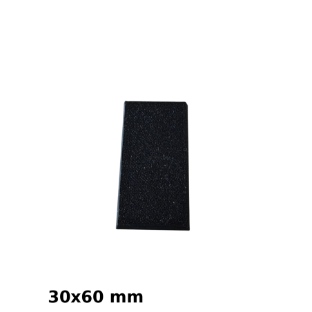 Podstawki do Figurek, Prostokątne, Czarne, 30x60 mm