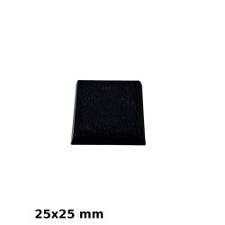 Podstawki do Figurek, Prostokątne, Czarne, 25x25 mm