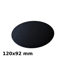 Podstawki do Figurek, Owalne, Czarne, 120x92 mm