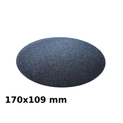 Podstawki do Figurek, Owalne, Czarne, 170x109 mm