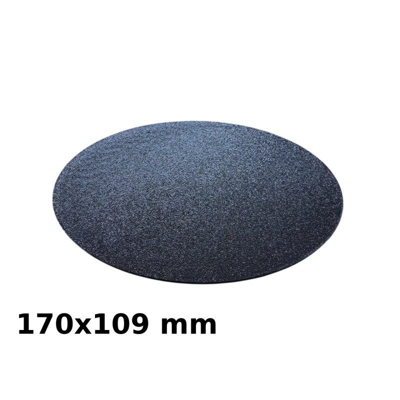 Podstawki do Figurek, Owalne, Czarne, 170x109 mm