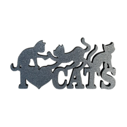 I Love Cats – Dekoracja 3D dla Kocich Miłośników