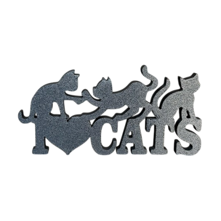 I Love Cats – Dekoracja 3D dla Kocich Miłośników