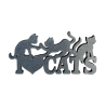 I Love Cats – Dekoracja 3D dla Kocich Miłośników