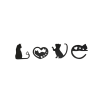 Napis LOVE z Kotów – Dekoracja dla Kociarzy