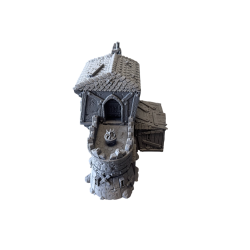 Duży Dom Gościnny z Tarasem – Szczegółowy Model Fantasy