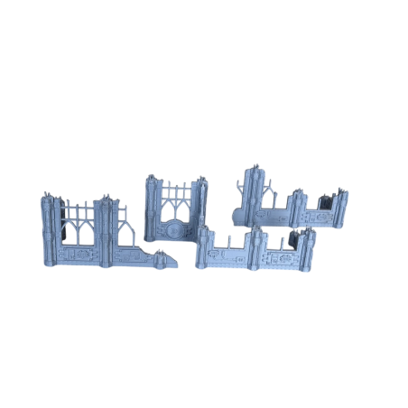 Zestaw Wysokich Ruin – Gotycko-Industrialny Teren Grimdark