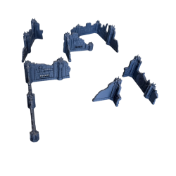Zestaw Niskich Ruin – Gotycko-Industrialny Teren Grimdark