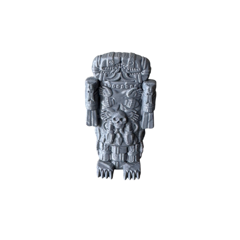 Aztecka Bogini z Wężami – Kamienna Statua (Coatlicue)