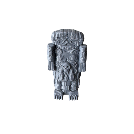 Aztecka Bogini z Wężami – Kamienna Statua (Coatlicue)