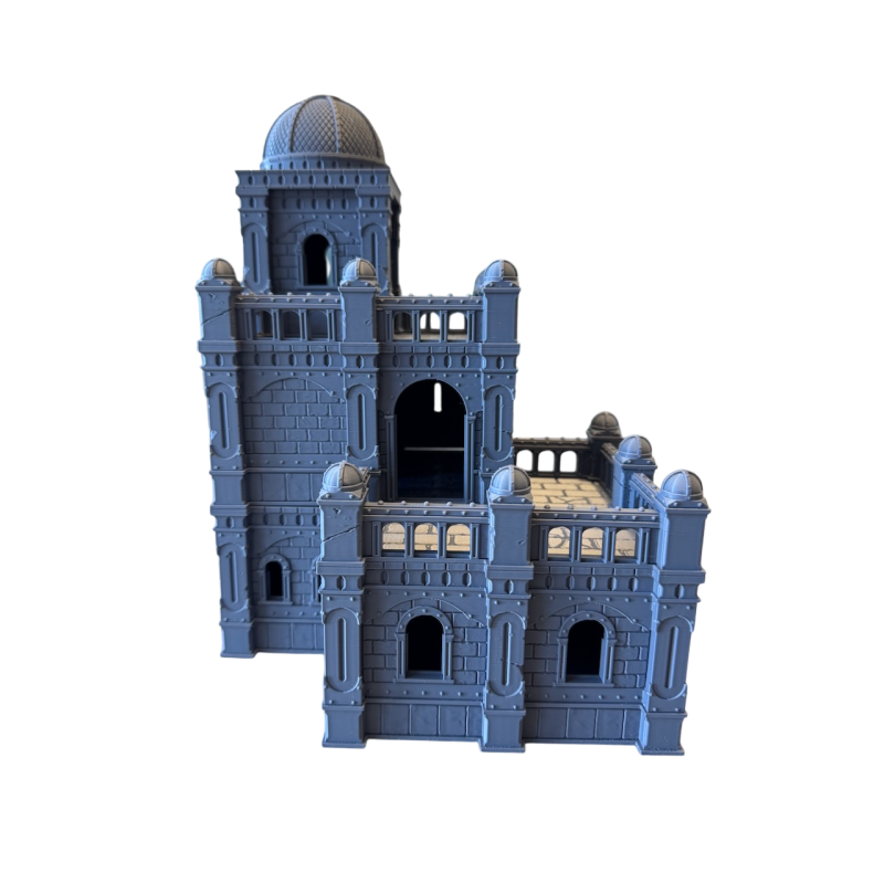 Dwupiętrowy Kamienny Dom Gildii z Tarasami – Hearthstone A