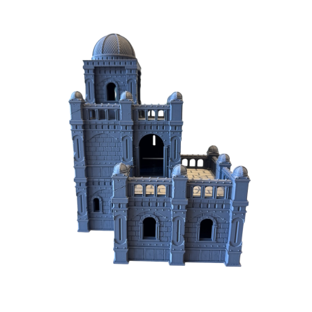 Dwupiętrowy Kamienny Dom Gildii z Tarasami – Hearthstone A